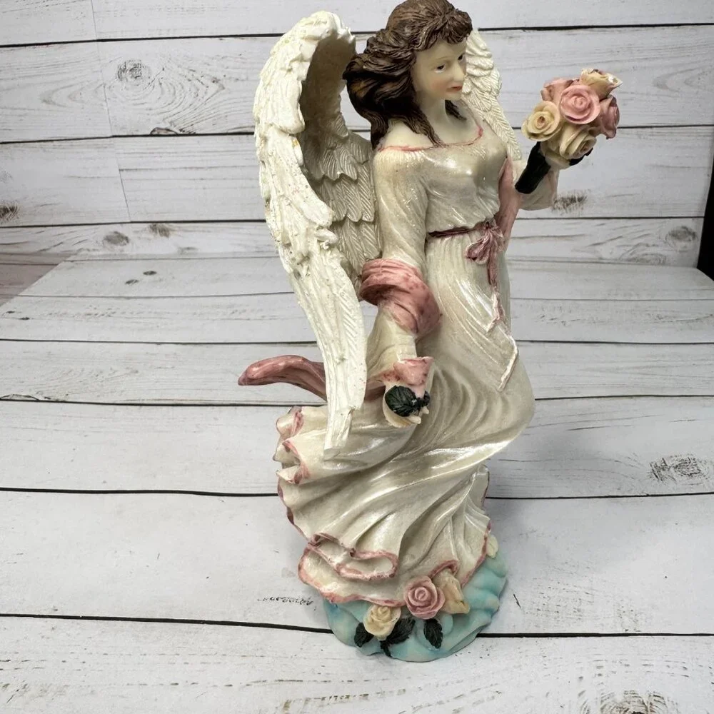 Guardian Angel Figurine By Youngs Natures Blessing Collection 32494‎ NIB Gift